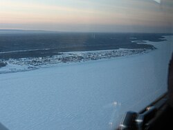 Fort Simpson from the air